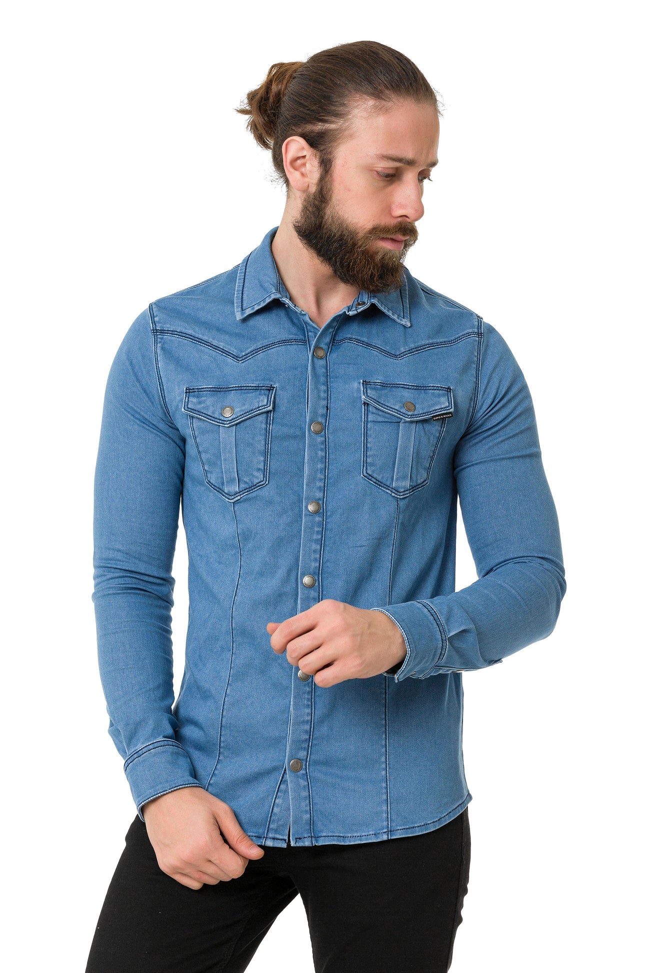 Cipo & Baxx SOREN Herren Jeanshemd CH189