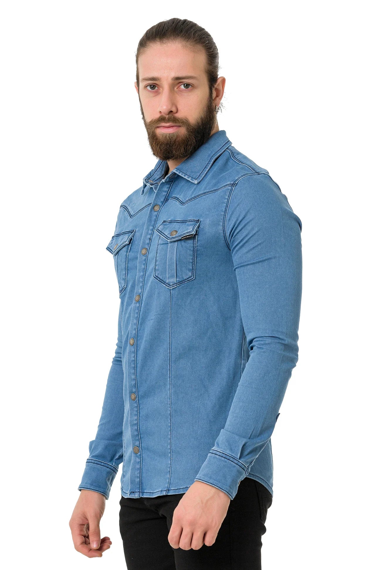 Camisa vaquera hombre Cipo &amp; Baxx AIDEN CH148