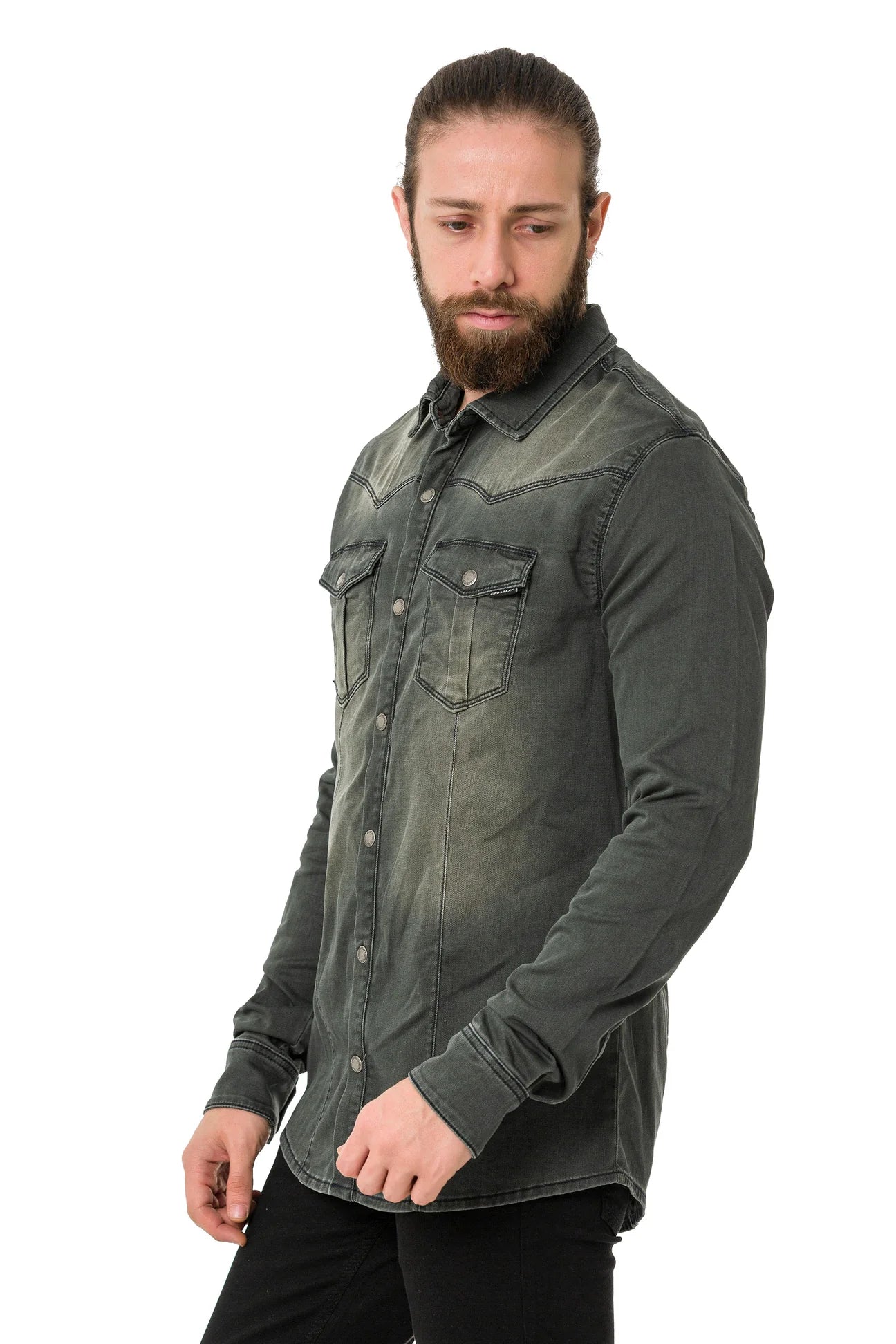 Cipo & Baxx ETAN Herren Jeanshemd CH189