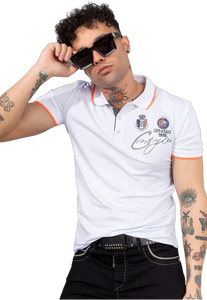 Cipo & Baxx MONTEGO white Herren Polo T-Shirt CT778