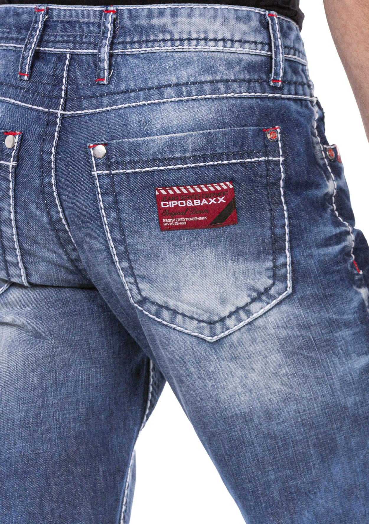 Cipo &amp; Baxx SERG Vaqueros Hombre Denim CD702