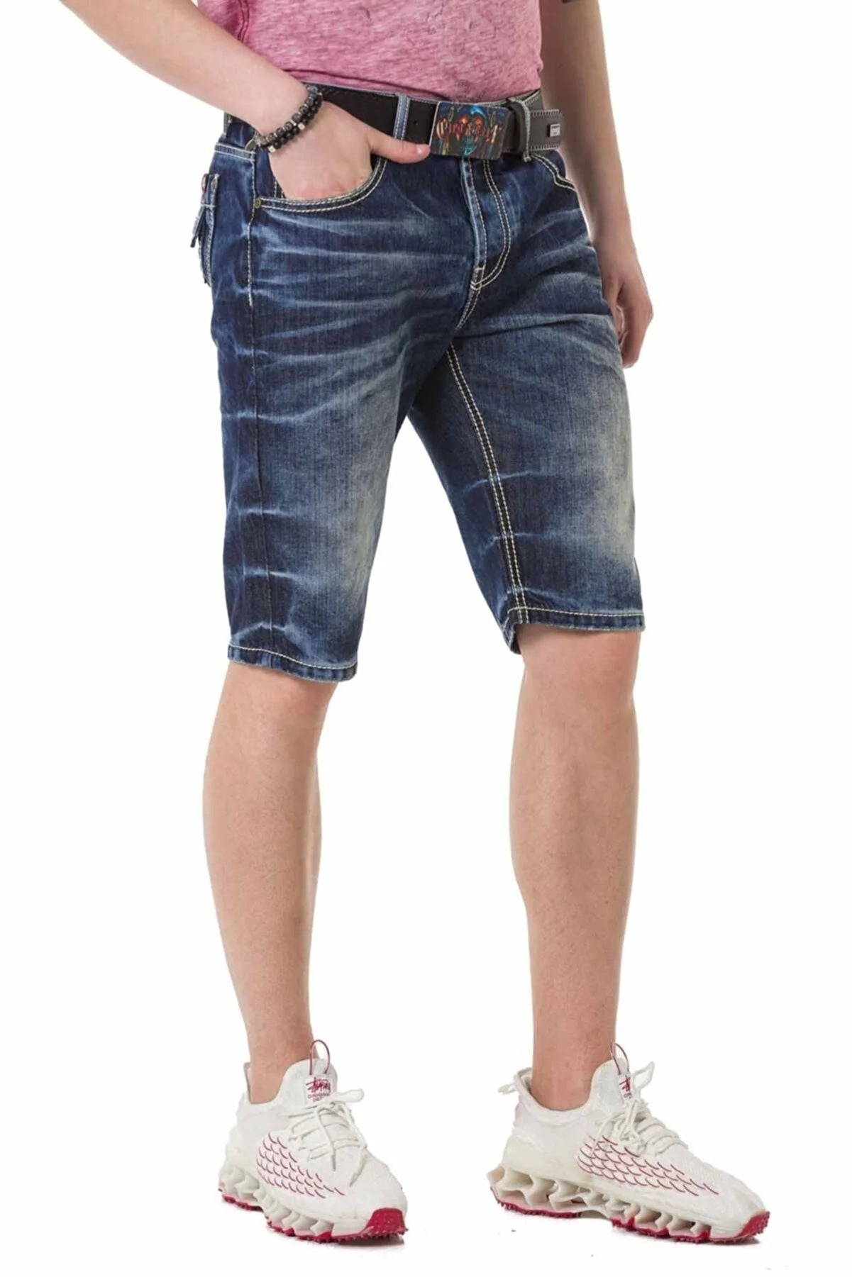 Cipo & Baxx KURT Herren Kurze Jeans Denim CK251