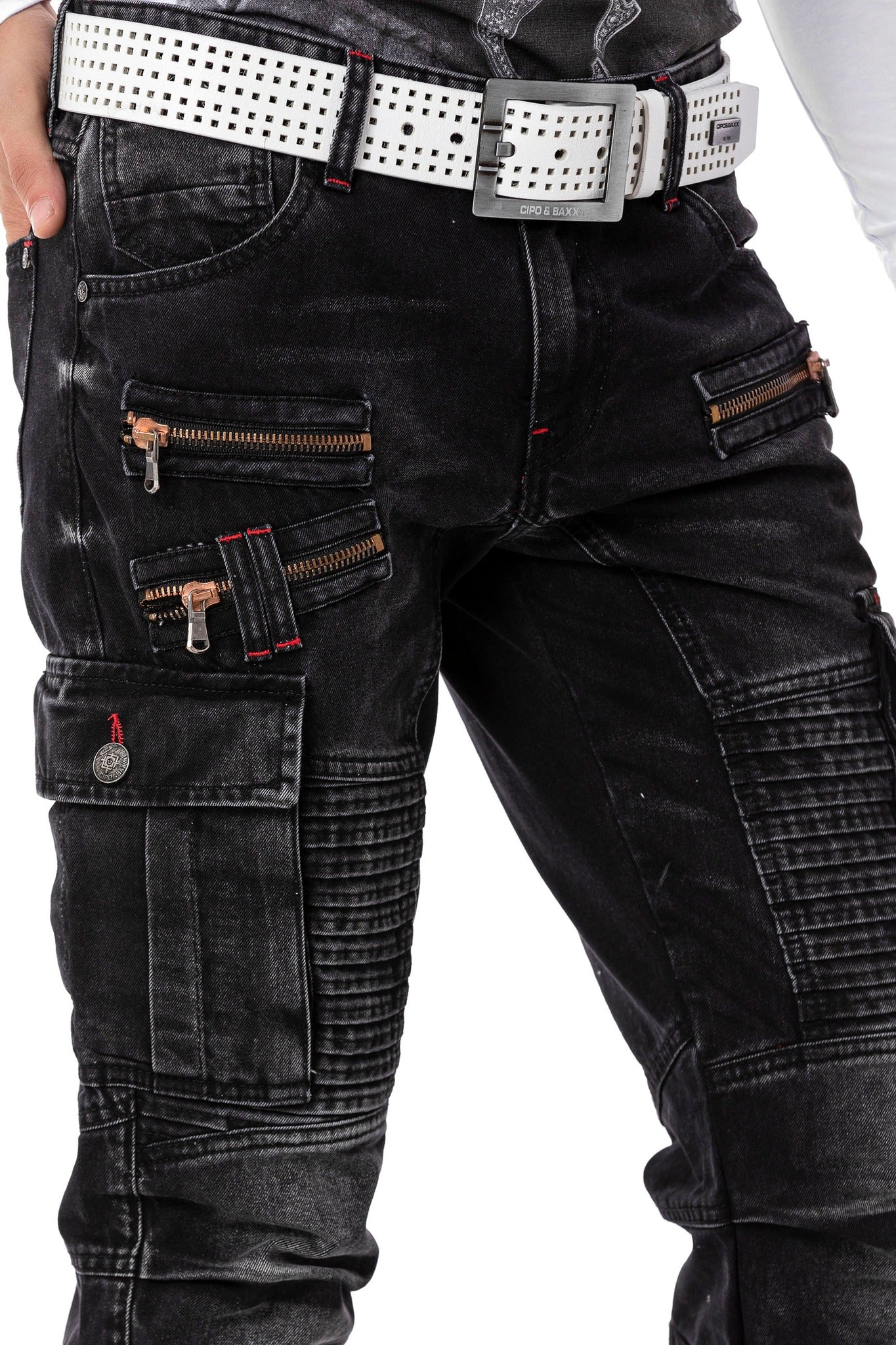 Cipo & Baxx CARLO Herren Cargo Jeans CD798