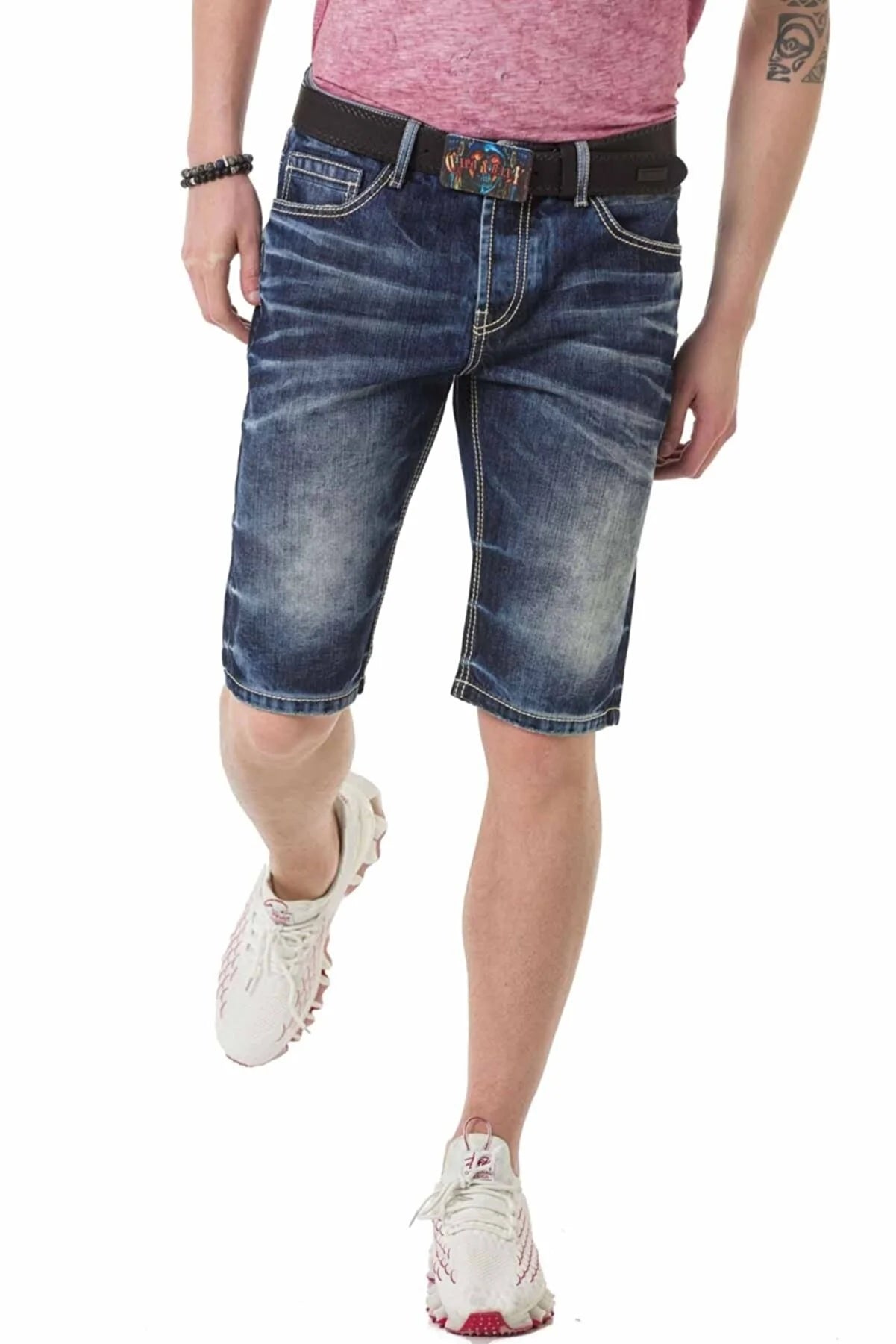 Cipo & Baxx KURT Herren Kurze Jeans Denim CK251