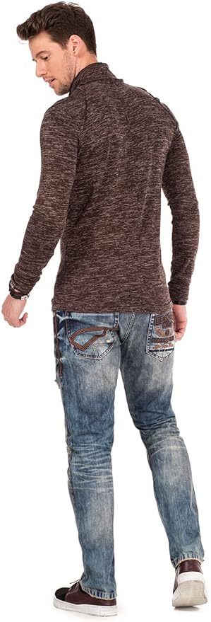 Cipo & Baxx FORD Herren Shirt  brown CL332