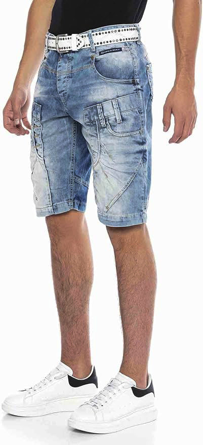 Cipo &amp; Baxx FARGO Men's Short Jeans Denim CK229