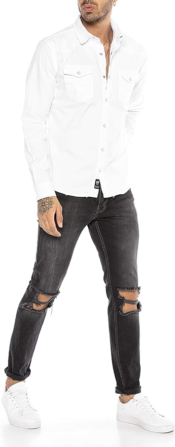 Redbridge Neimar Jeansherren Hemd Denim M5036