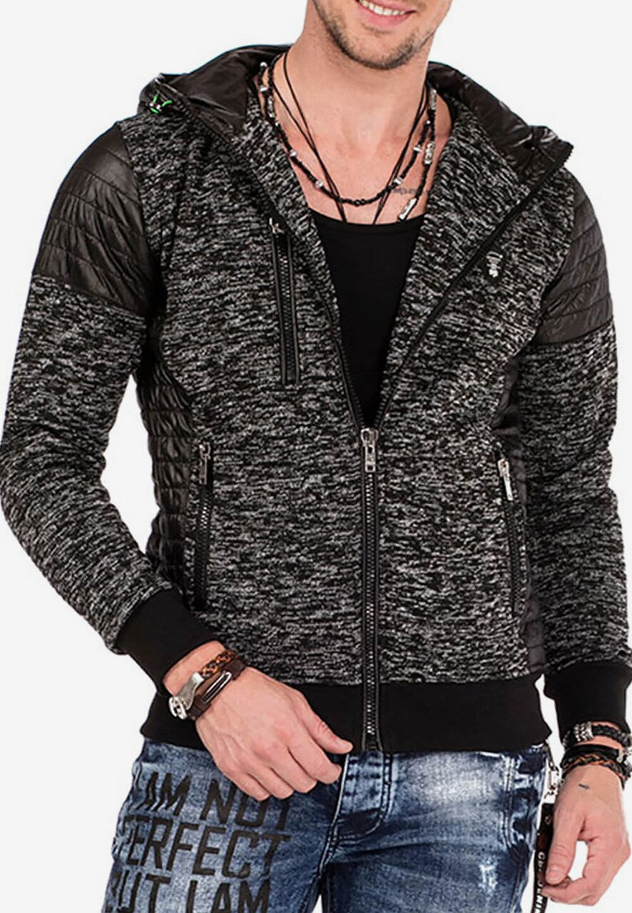 Sudadera con capucha de hombre Cipo &amp; Baxx GOLDFIELD CL459