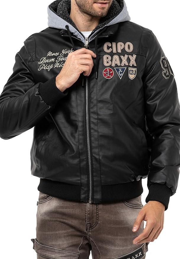 Cipo &amp; Baxx BLACKPOOL Chaqueta vaquera para hombre Chaleco Denim CJ155