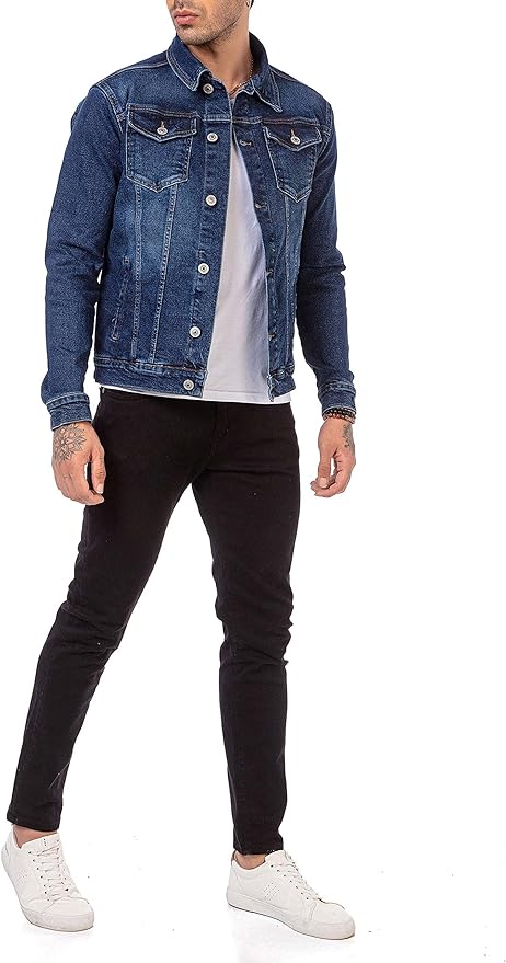 Redbridge By Cipo &amp; Baxx TROY Chaqueta vaquera para hombre Denim M6059