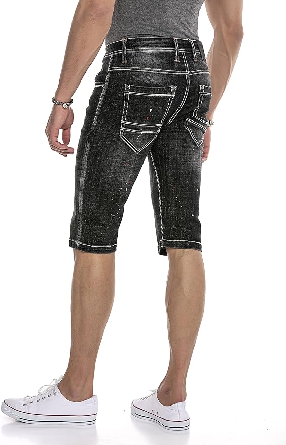 Cipo & Baxx BODGAN Herren Kurze Jeans Denim CK240