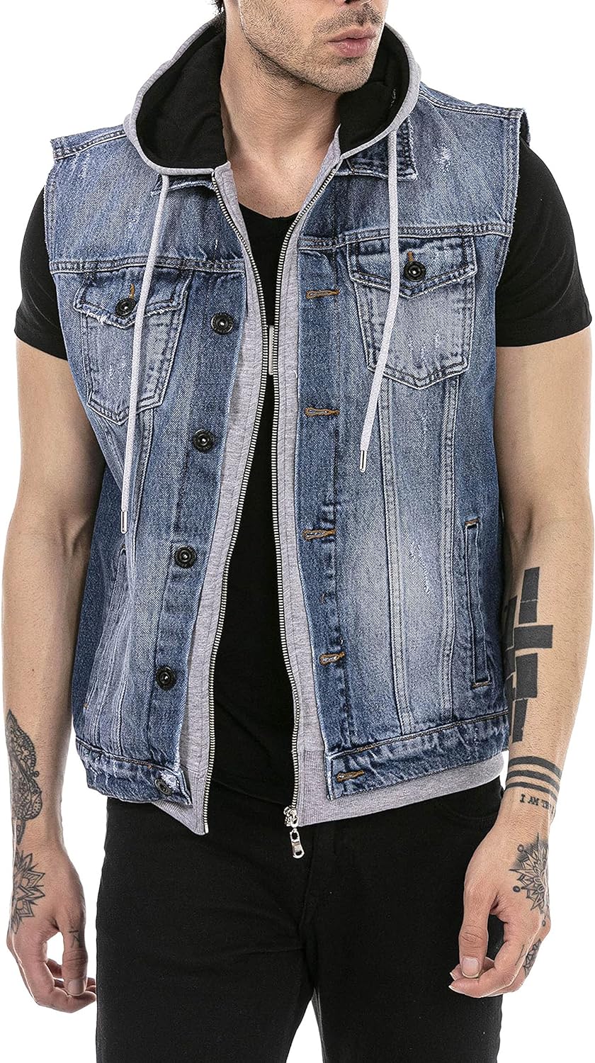 Redbridge JACK Herren Jeans Jacke Weste Denim