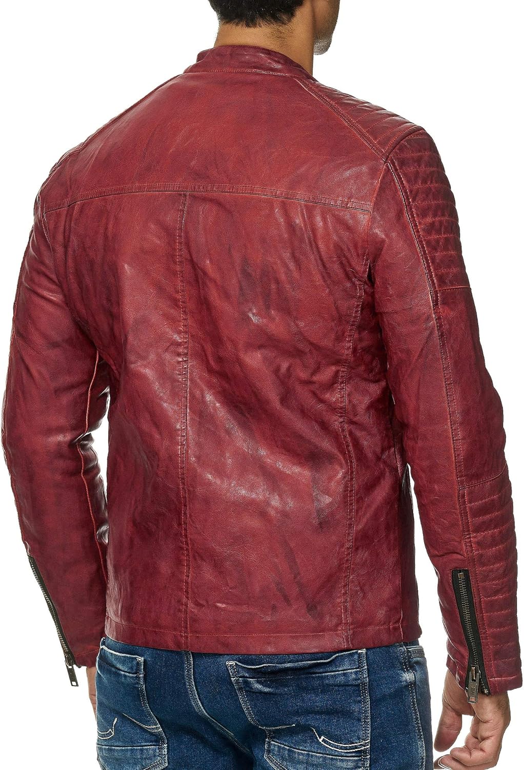 Redbridge REDFLAG Chaqueta de cuero para hombre M6013