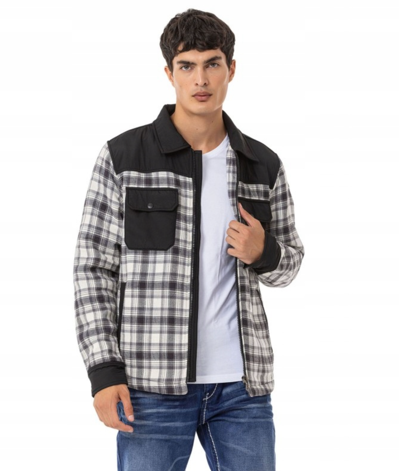 Cipo & Baxx EMILIO Herren HemdJacke CL548