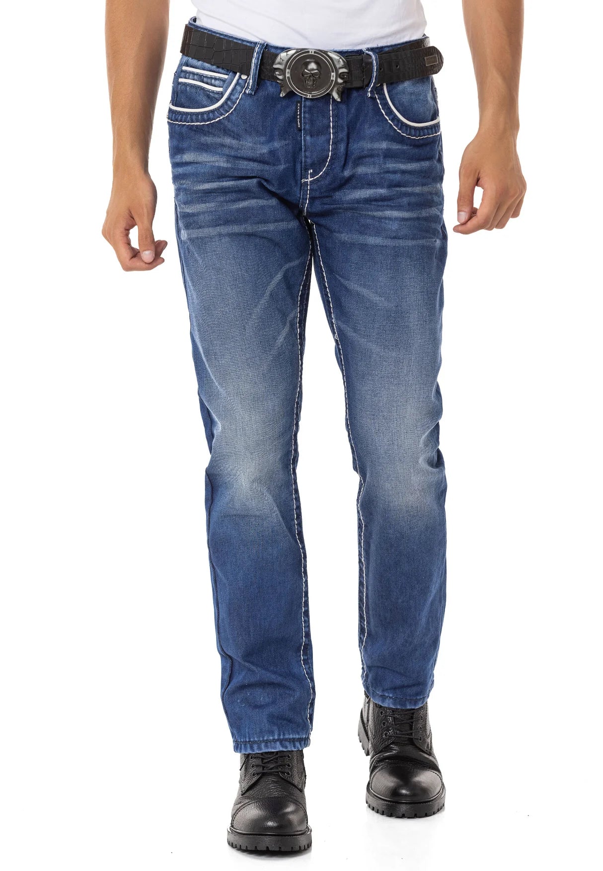 Vaqueros de hombre Cipo &amp; Baxx PAUL denim CD148