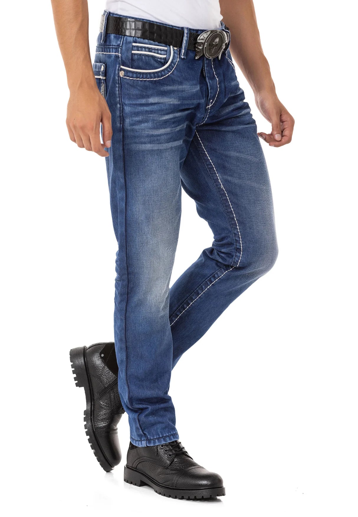 Vaqueros de hombre Cipo &amp; Baxx PAUL denim CD148