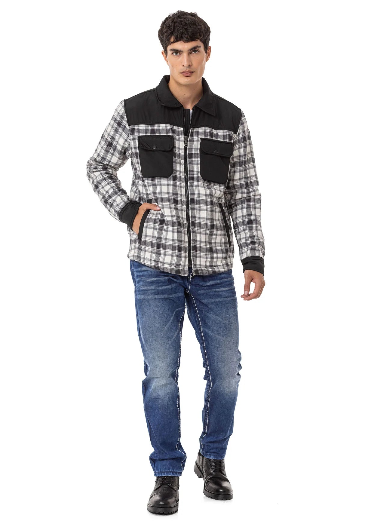 Vaqueros de hombre Cipo &amp; Baxx PAUL denim CD148