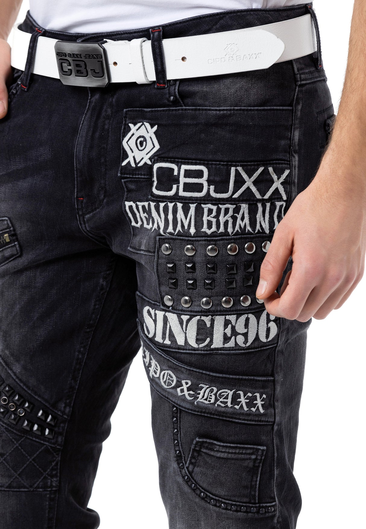 Cipo &amp; Baxx FIBRO Vaqueros Hombre Denim CD696