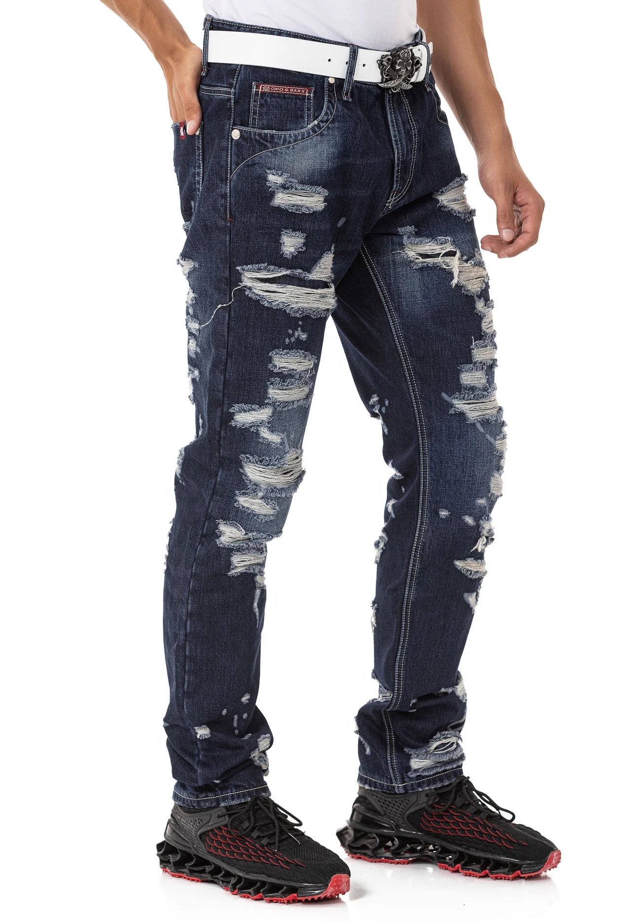 Cipo &amp; Baxx WINCHESTER DARK jeans de hombre denim CD843