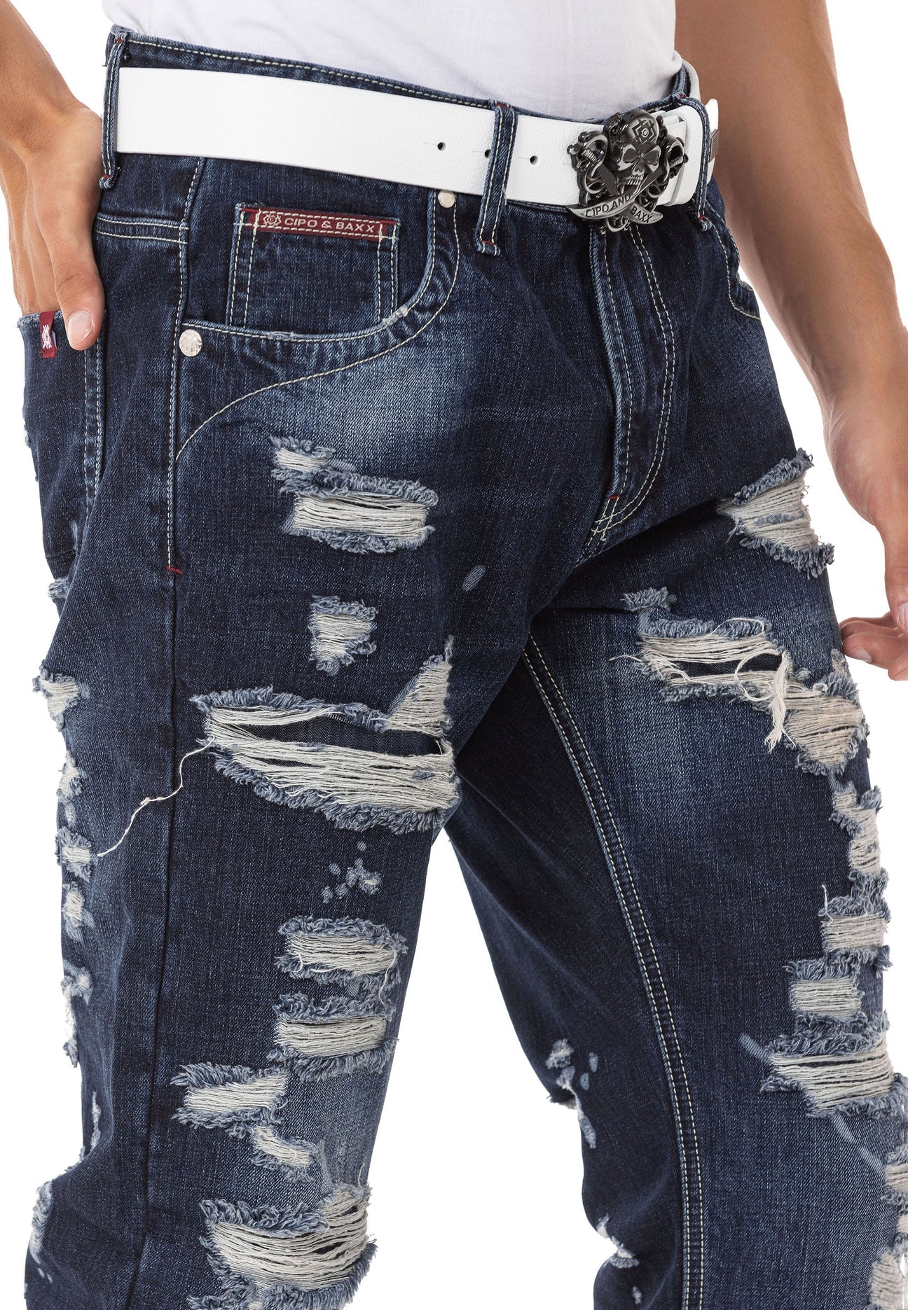 Cipo &amp; Baxx WINCHESTER DARK jeans de hombre denim CD843