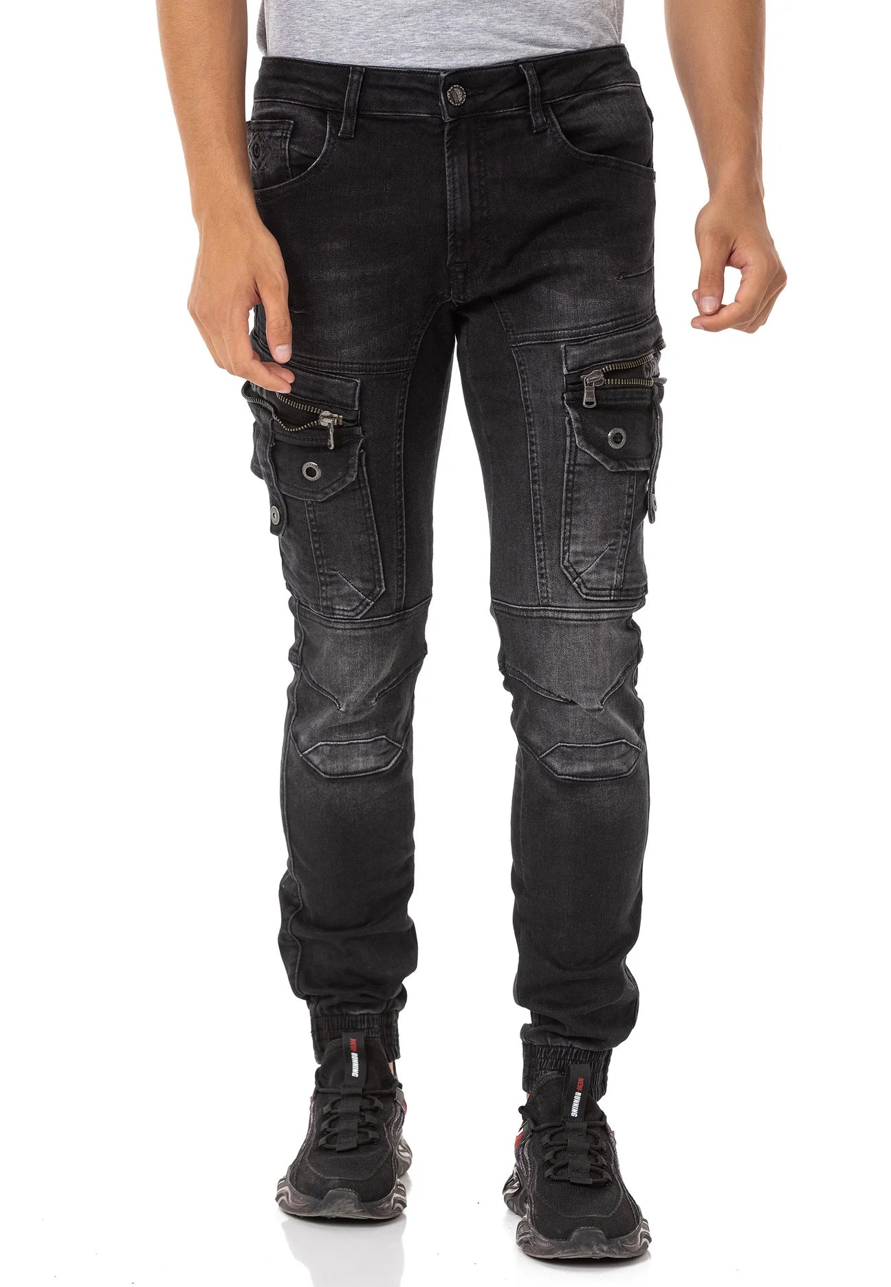 Cipo Baxx STONEGATE Men s Jeans Denim Black CD845 persvision