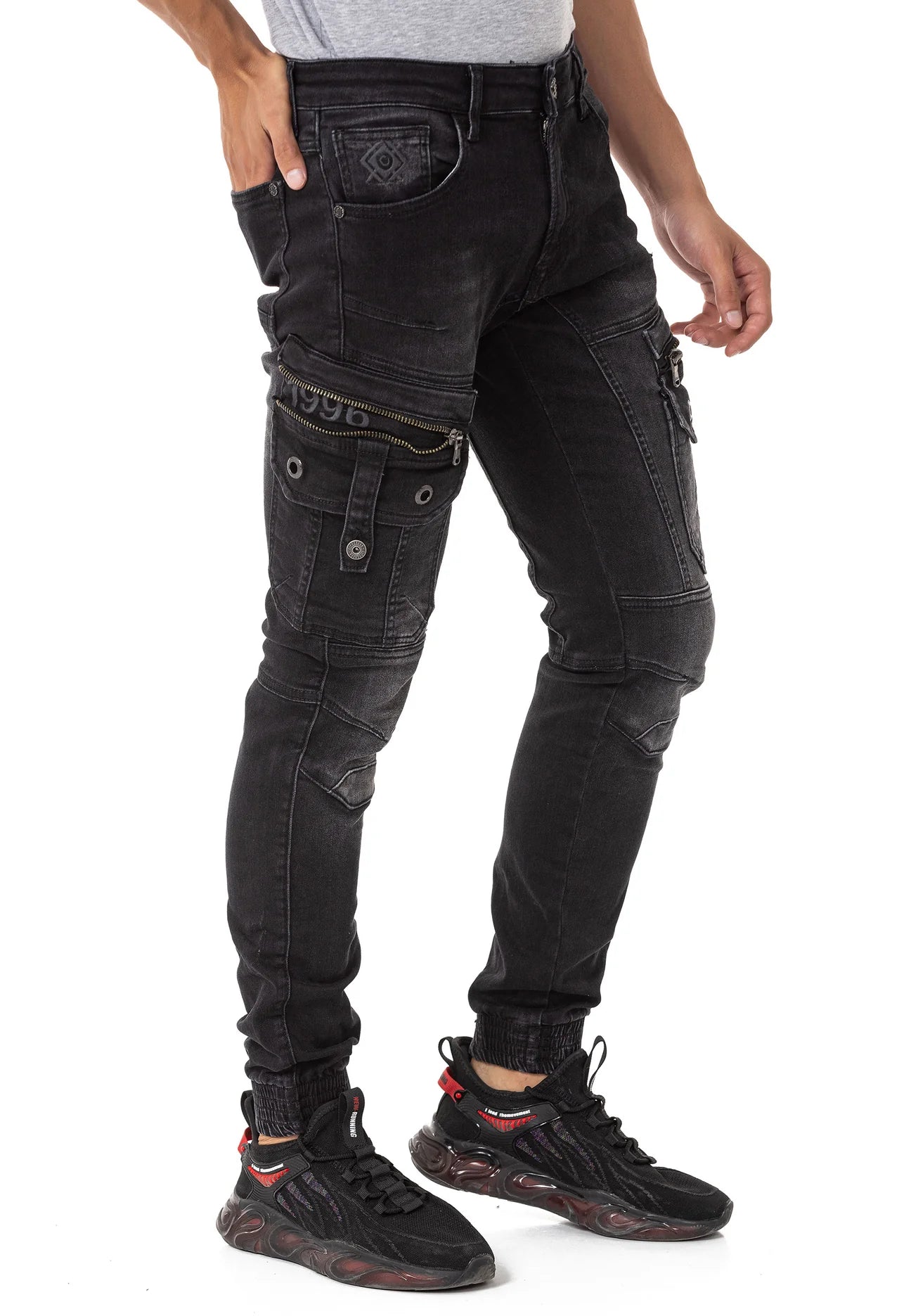 Cipo & Baxx STONEGATE Herren Jeans Denim Black CD845