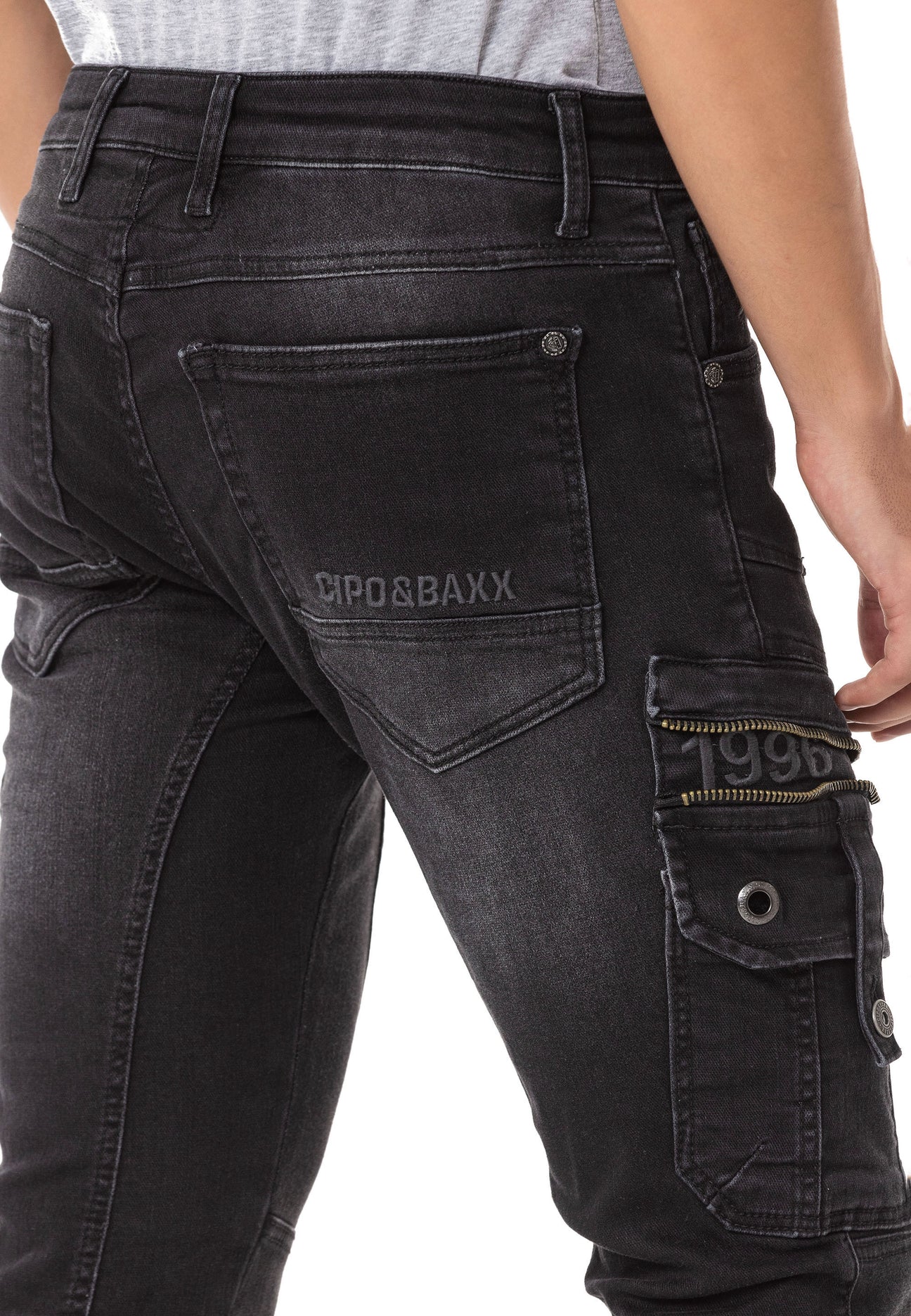 Cipo Baxx STONEGATE Men s Jeans Denim Black CD845 persvision