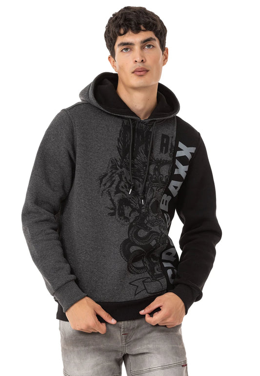 Sudadera con capucha de hombre Cipo &amp; Baxx ANTRA CL529