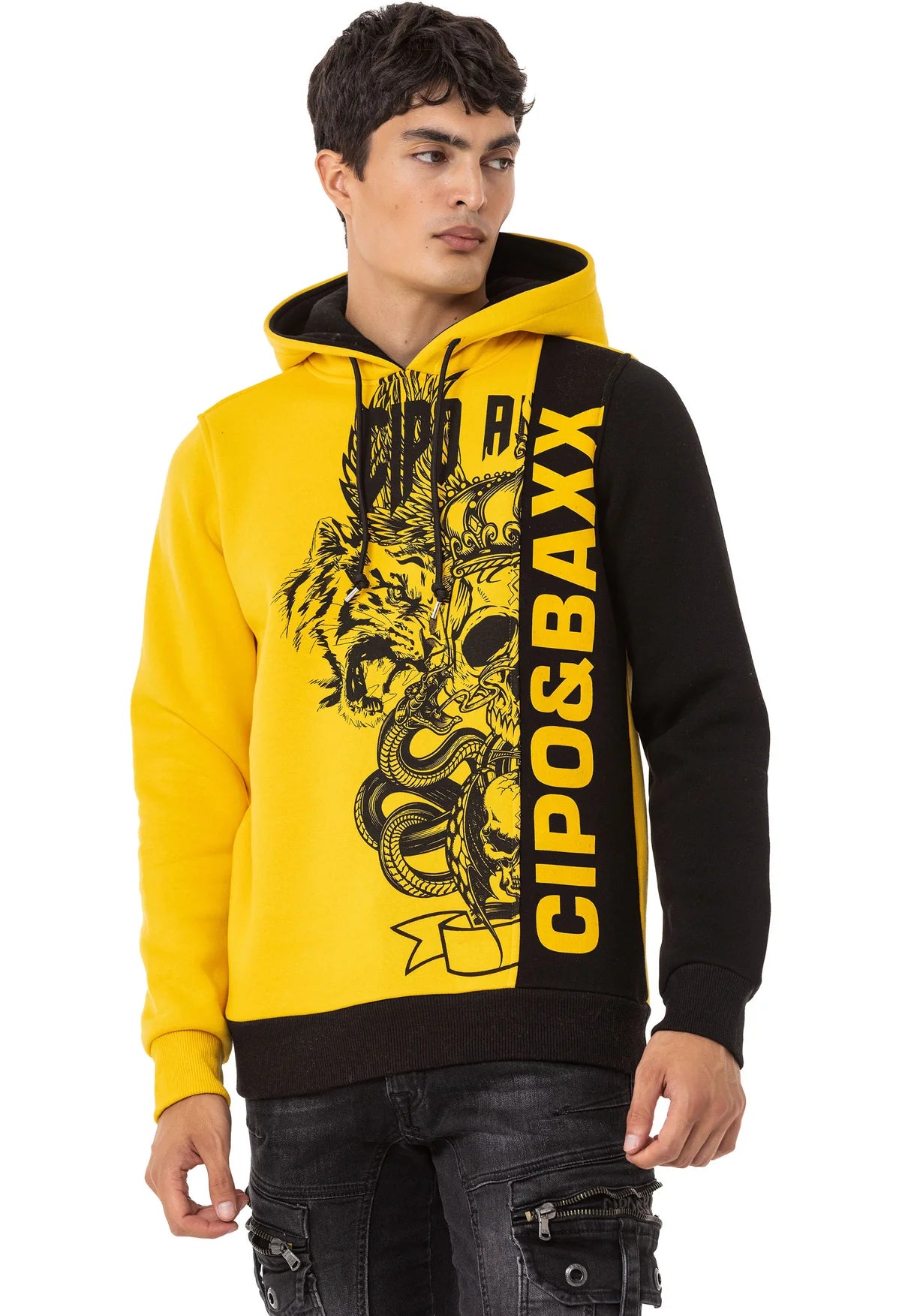 Sudadera con capucha de hombre Cipo &amp; Baxx ANTRA CL529