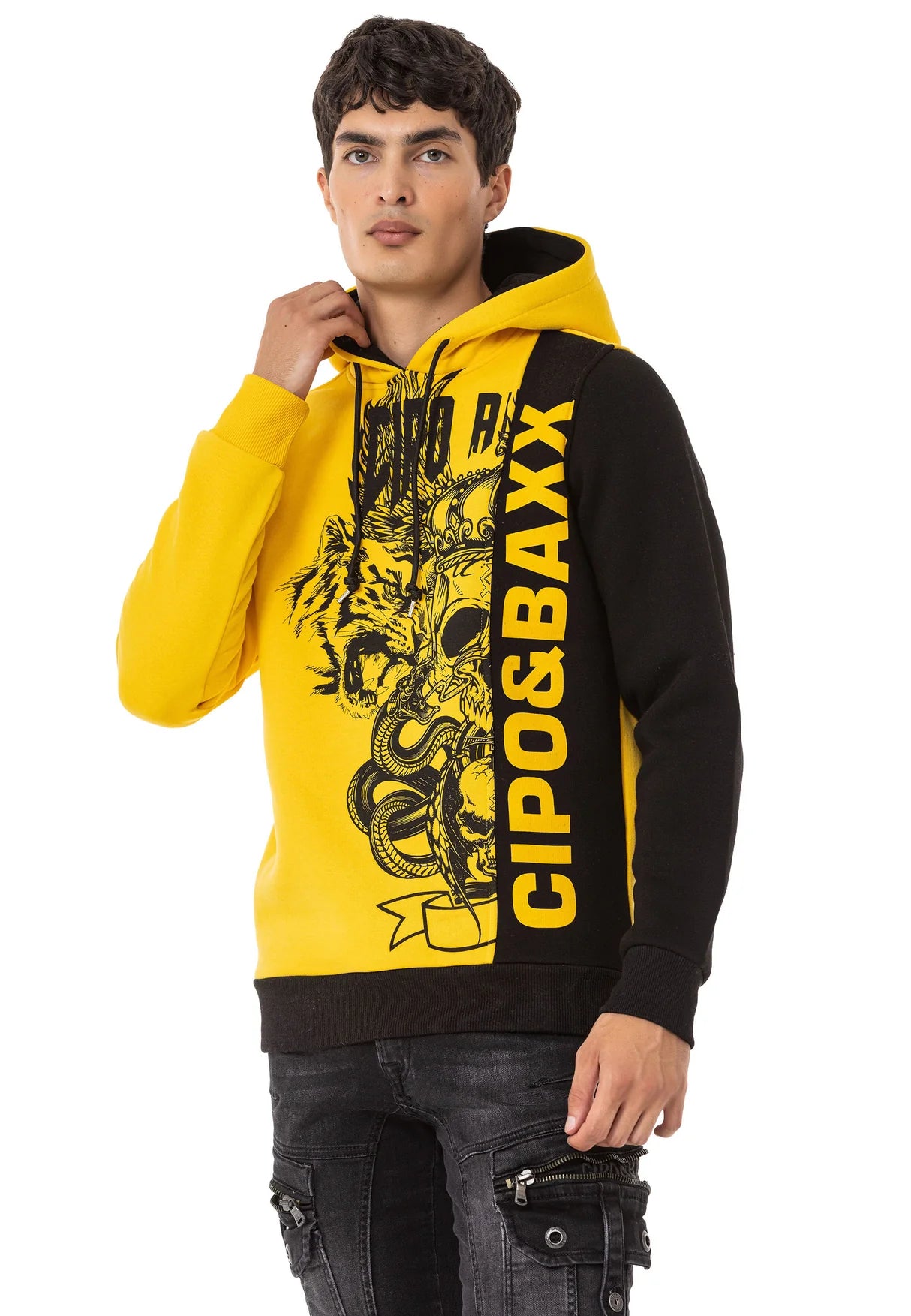 Sudadera con capucha de hombre Cipo &amp; Baxx ANTRA CL529