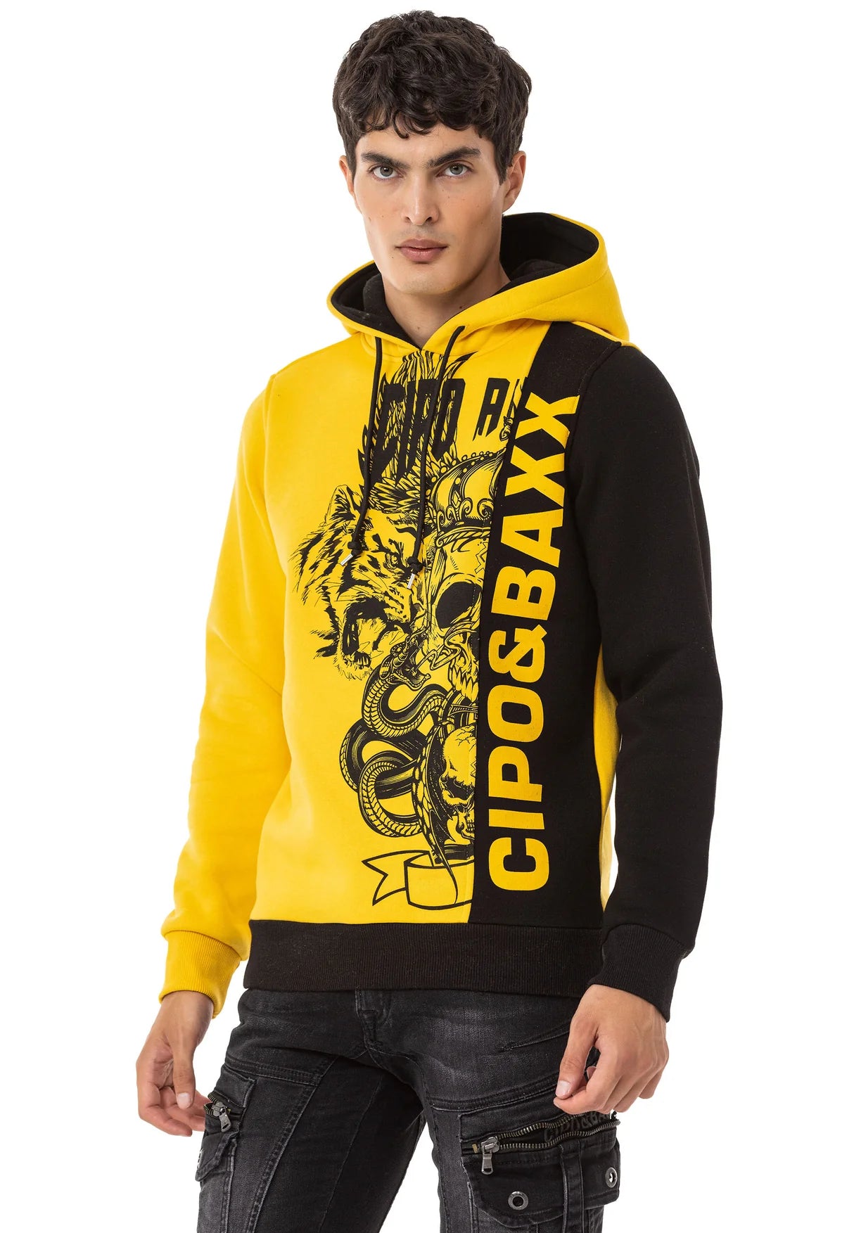 Sudadera con capucha de hombre Cipo &amp; Baxx ANTRA CL529