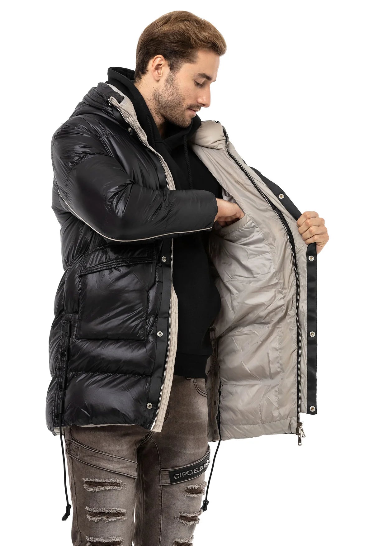 Cazadora bomber de hombre Cipo &amp; Baxx RUBY CM216