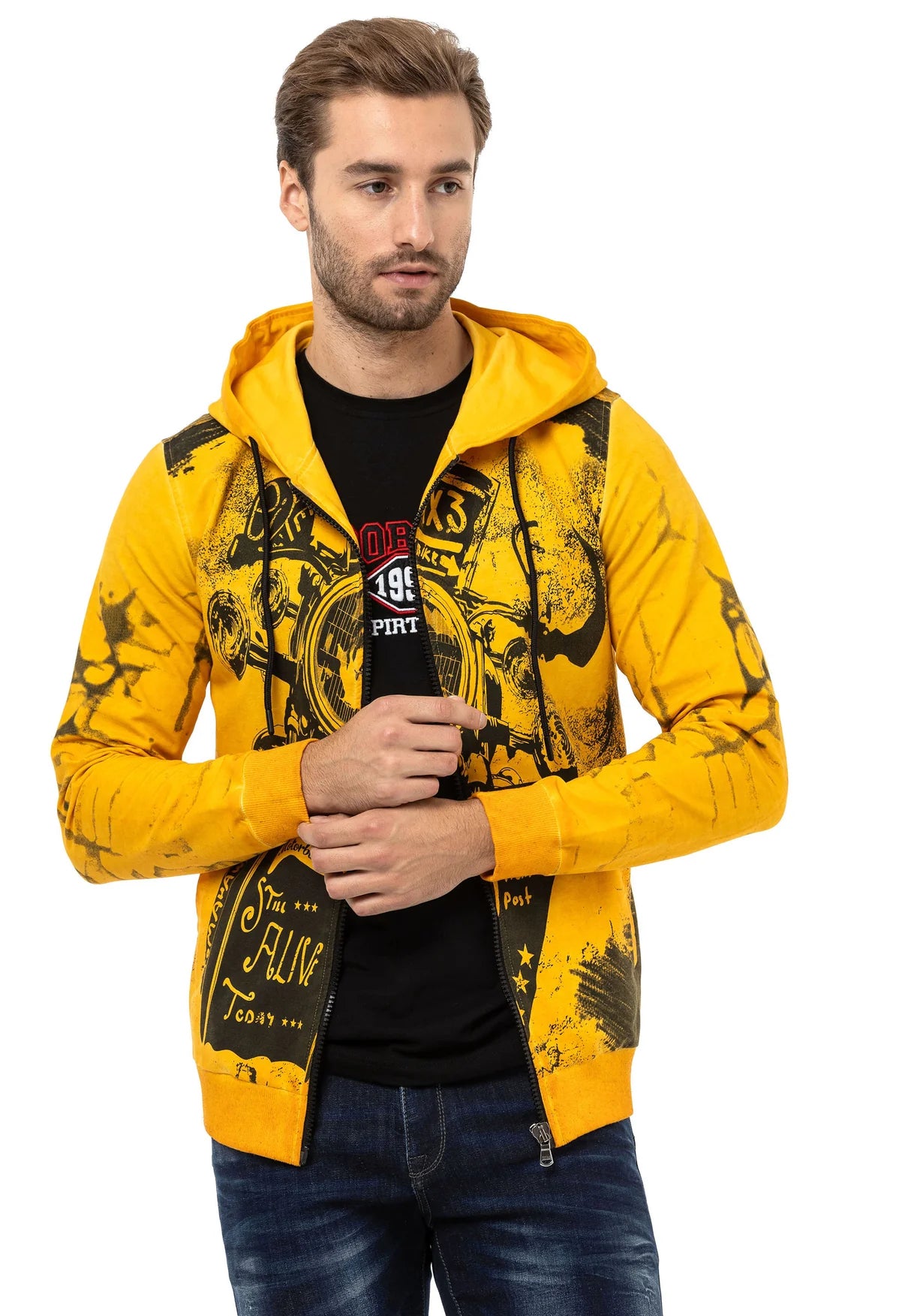 Sudadera con capucha de hombre Cipo &amp; Baxx ANTRA CL529