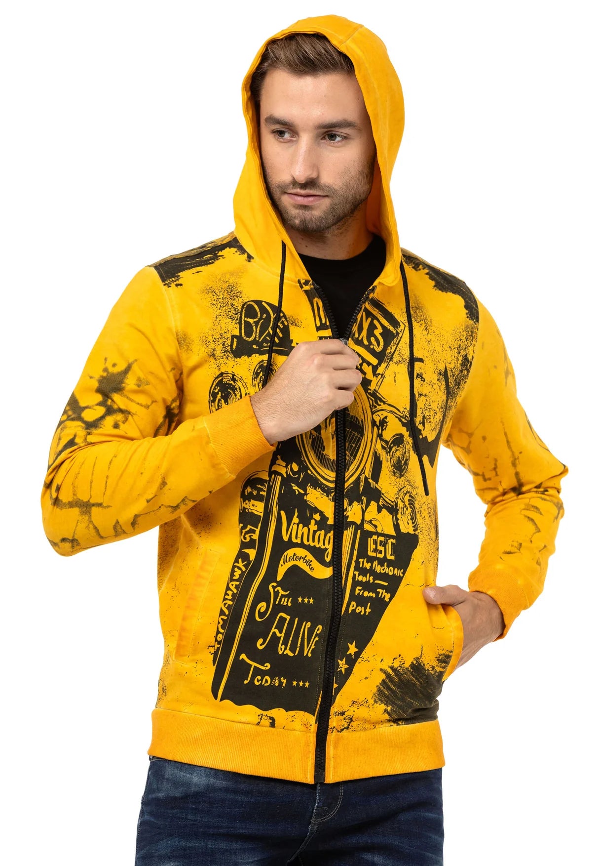 Sudadera con capucha de hombre Cipo &amp; Baxx ANTRA CL529