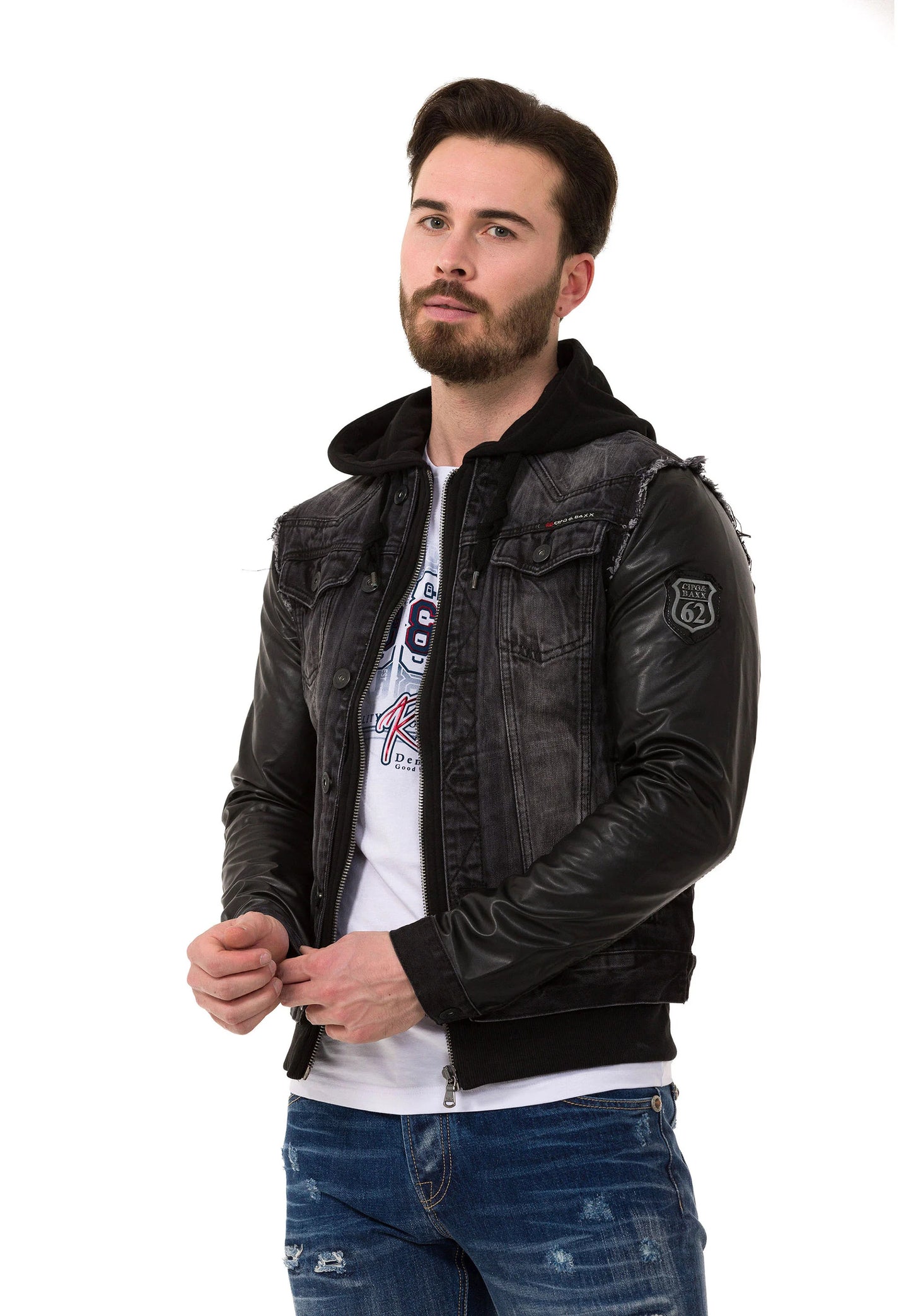 Cipo & Baxx COLBY Herren Jeans Jacke Denim C-1290