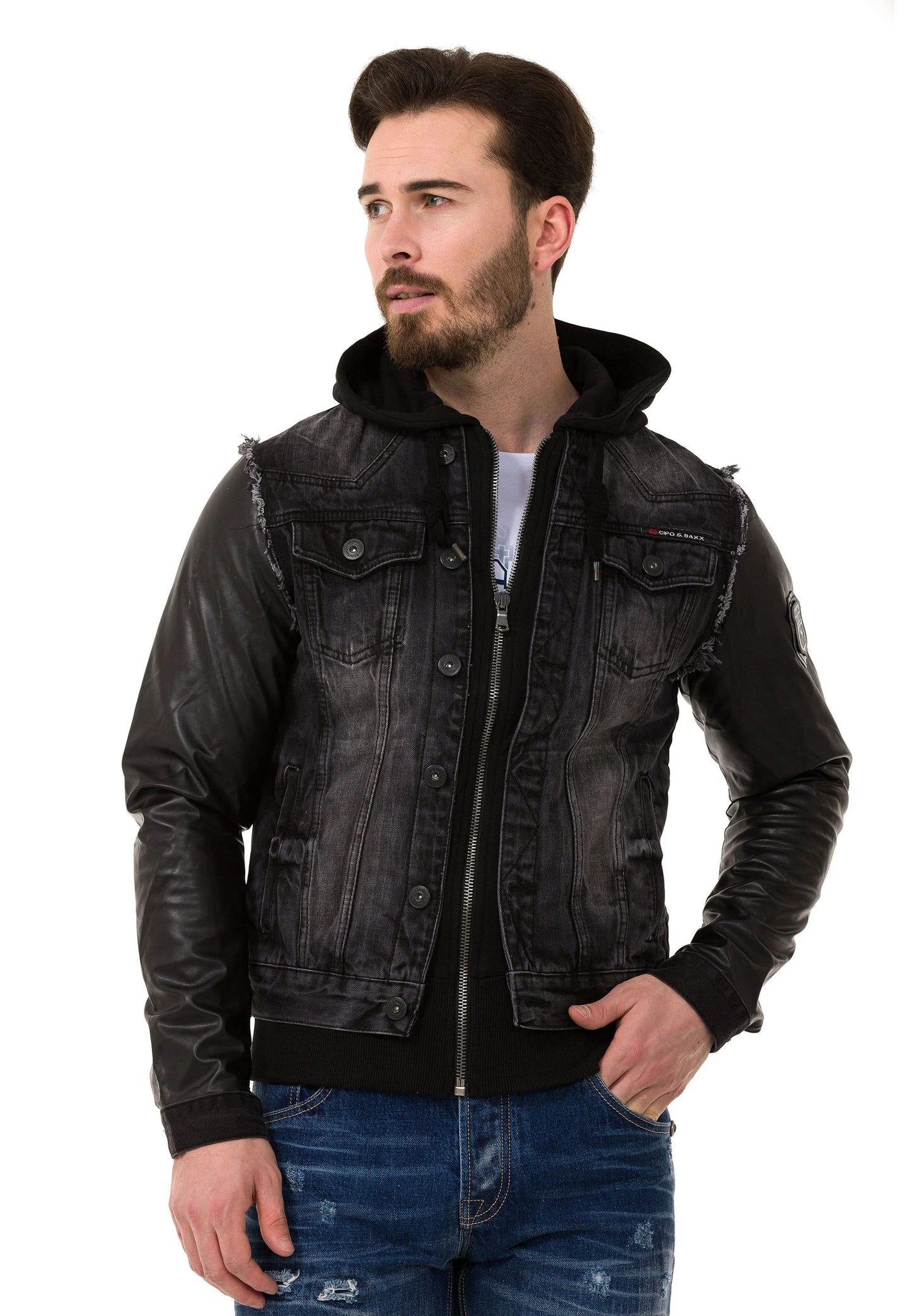 Cipo & Baxx COLBY Herren Jeans Jacke Denim C-1290