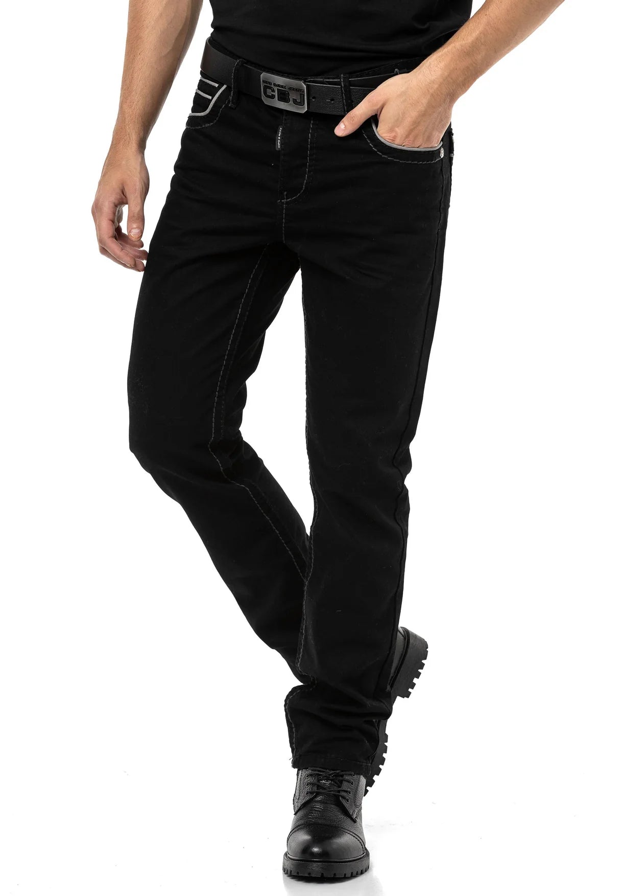 Vaqueros de hombre Cipo &amp; Baxx PAUL denim CD148