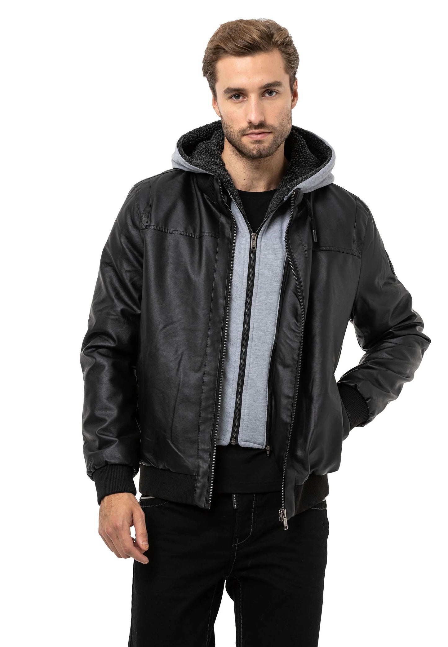 Cipo &amp; Baxx BLACKPOOL Chaqueta vaquera para hombre Chaleco Denim CJ155