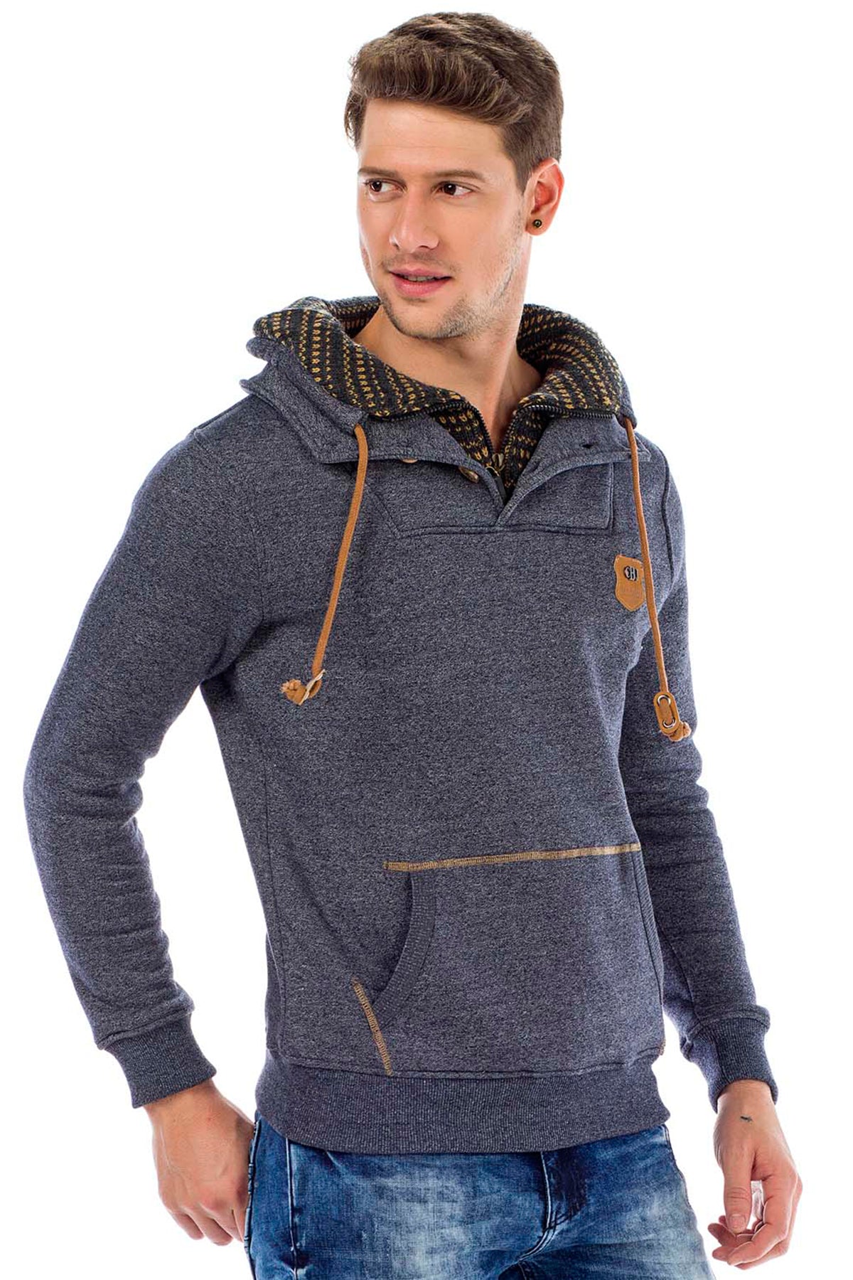 Sudadera con capucha de hombre Cipo &amp; Baxx GOLDFIELD CL459