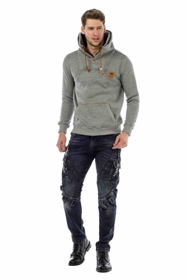 Sudadera con capucha de hombre Cipo &amp; Baxx GOLDFIELD CL459