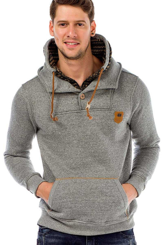 Sudadera con capucha de hombre Cipo &amp; Baxx GOLDFIELD CL459