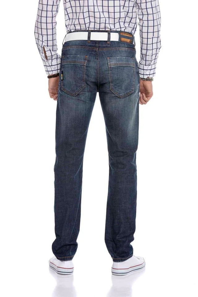 Cipo &amp; Baxx IVO Men's Jeans Denim Straight Fit CD186A