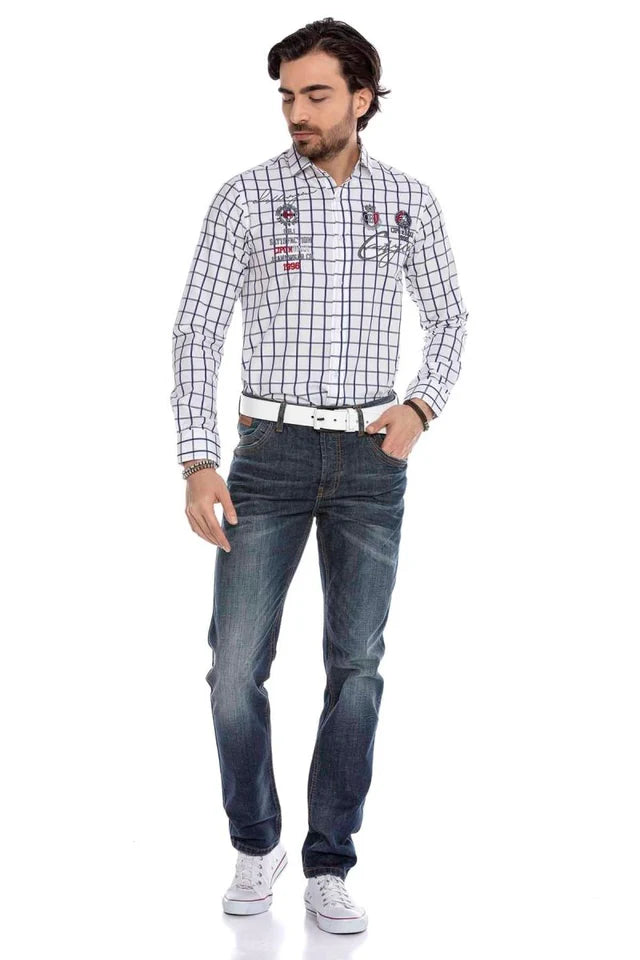 Cipo &amp; Baxx PRINCETON Vaqueros Hombre Denim CD287