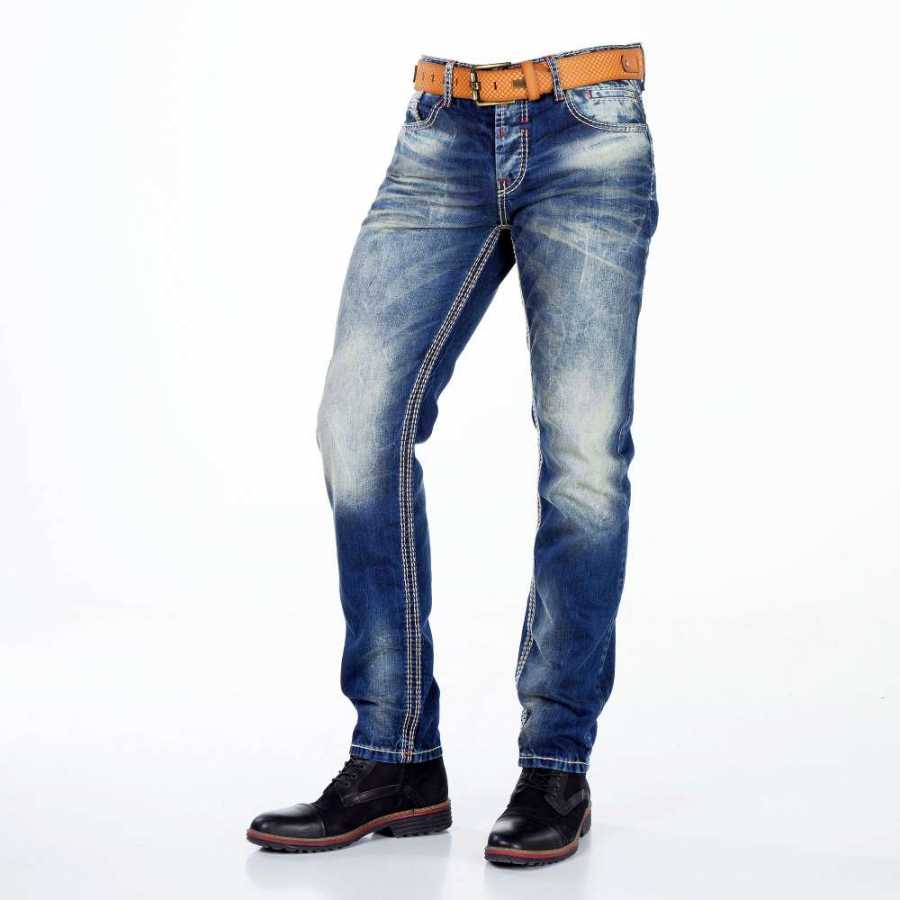 Cipo &amp; Baxx JAY Vaqueros Hombre Denim CD328