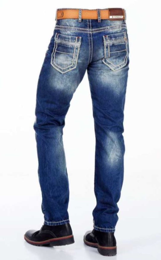 Cipo &amp; Baxx JAY Vaqueros Hombre Denim CD328