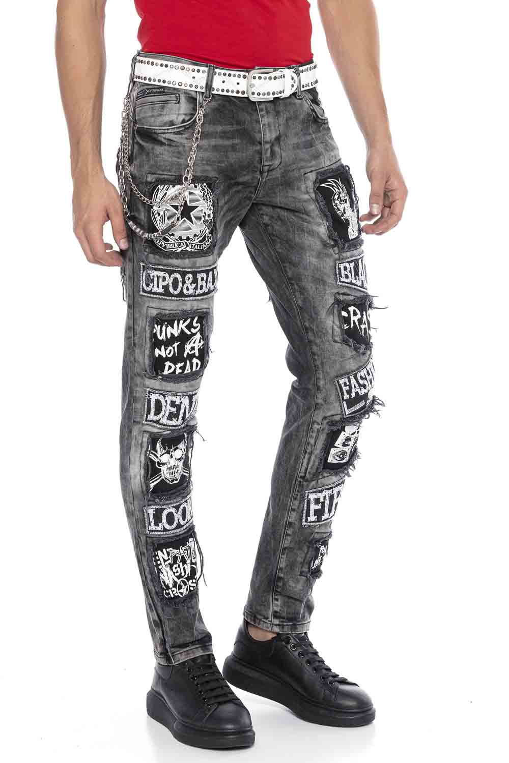 Cipo &amp; Baxx TANK Men's Jeans Denim CD340