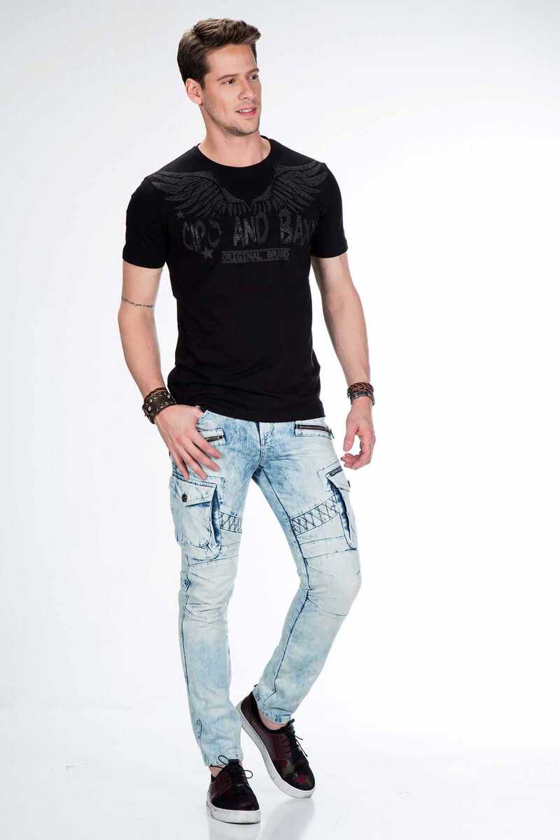 Vaqueros de hombre Cipo &amp; Baxx LAMAR denim CD435 