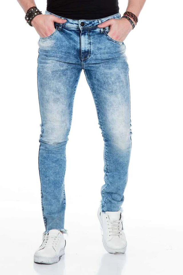 Cipo & Baxx BITBURG Herren Slim-Fit-Jeans Denim CD445