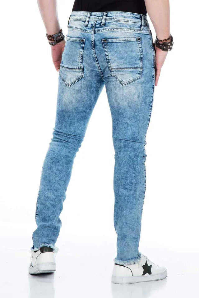 Cipo & Baxx BITBURG Herren Slim-Fit-Jeans Denim CD445