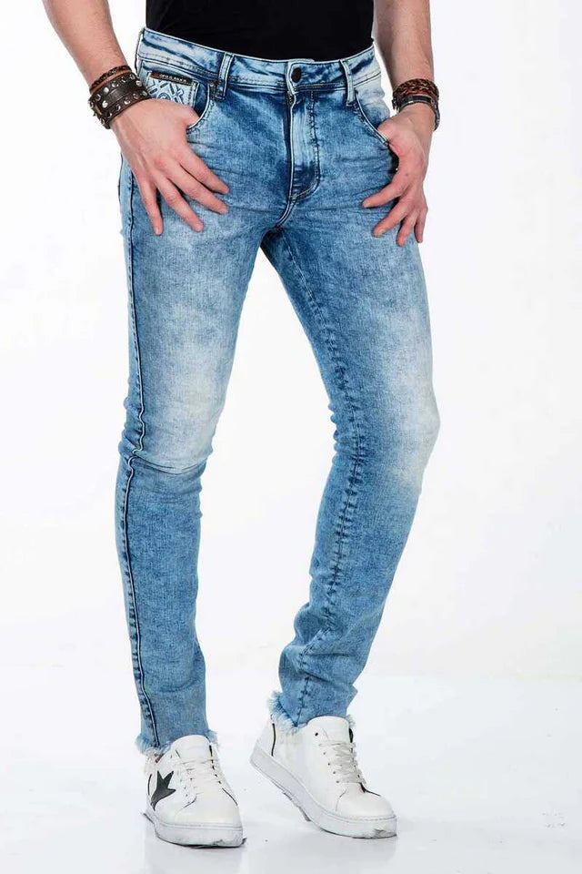 Cipo &amp; Baxx BITBURG men's slim-fit jeans denim CD445